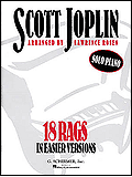 Scott Joplin 18 rags in easier versions - sheet music book cover Scott Joplin 18 rags in easier versions - sheet music book cover