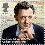 Benjamin Britten - Royal Mail stamp Benjamin Britten - Royal Mail stamp