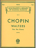 Frederic Chopin Waltzes - sheet music book cover Frederic Chopin Waltzes - sheet music book cover