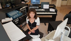 Debbie Wiseman in her studio Debbie Wiseman in her studio
