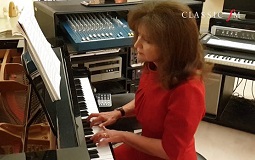 Composer Debbie Wiseman performs her piece, Together, at her home studio. Picture: Classic FM Composer Debbie Wiseman performs her piece, Together, at her home studio. Picture: Classic FM