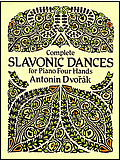 Dvorak Slavonic Dances for Piano Duet - sheet music cover Dvorak Slavonic Dances for Piano Duet - sheet music cover