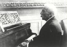 The elderly Fauré at the piano The elderly Fauré at the piano