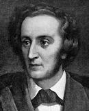 Felix Mendelssohn portrait, 1908 engraving - click to enlarge Felix Mendelssohn portrait, 1908 engraving