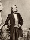 Franz Liszt photo as a young man - click to enlarge Franz Liszt photo as a young man