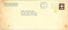 Hugo Friedhofer envelope to Steve Vertlieb Hugo Friedhofer envelope to Steve Vertlieb