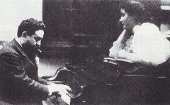 Isaac Albeniz with his daughter Laura - photo Isaac Albeniz with his daughter Laura - photo