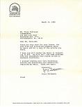 Jerry Goldsmith letter to Steve Vertlieb Jerry Goldsmith letter to Steve Vertlieb