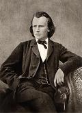 Johannes Brahms photo as a young man - click to enlarge Johannes Brahms photo as a young man