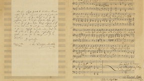 Manuscript of Felix Mendelssohn's Song Manuscript of Felix Mendelssohn's Song