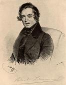Robert Schumann portrait with signature - click to enlarge Robert Schumann - portrait with signature