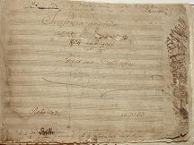 Title page of Beethoven's "Eroica" symphony, with the hole he tore in the paper clearly visible - click to enlarge Title page of Beethoven's "Eroica" symphony, with the hole he tore in the paper clearly visible