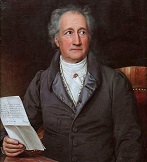 Johann Wolfgang von Goethe in the late 1820s, in a painting by Joseph Karl Stieler (who also did a well-known portrait of Beethoven) - click to enlarge Johann Wolfgang von Goethe in the late 1820s, in a painting by Joseph Karl Stieler (who also did a well-known portrait of Beethoven)