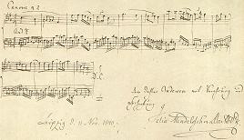 An inscribed 2-part canon by Felix Mendelssohn - click to enlarge An inscribed 2-part canon by Felix Mendelssohn