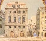 Inscribed watercolor by Mendelssohn with musical quote from Luigi Cherubini - click to enlarge Inscribed watercolor by Mendelssohn with musical quote from Luigi Cherubini