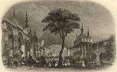 The Eagle Tavern Pleasure Gardens - print of a sketch The Eagle Tavern Pleasure Gardens - print of a sketch