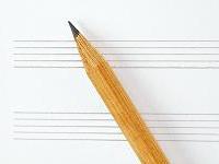 Blank Sheet Music and Pencil Blank Sheet Music and Pencil