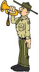 cartoon of a bugler cartoon of a bugler