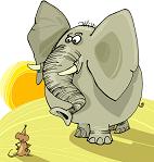 elephants make deep sounds and mice make high-pitched sounds elephants make deep sounds and mice make high-pitched sounds