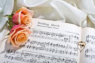 Wedding Sheet Music with roses Wedding Sheet Music with roses