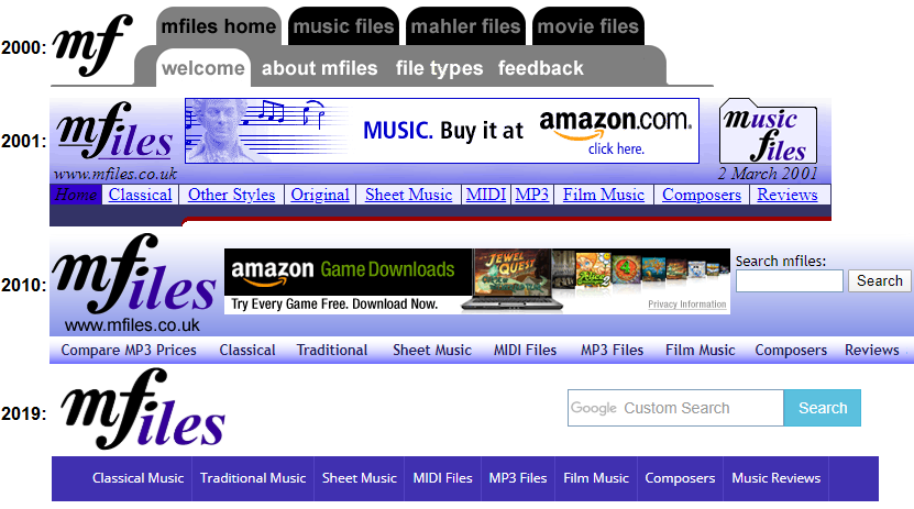 mfiles website: historic styles compilation - click to view in a new tab mfiles website: historic styles compilation