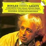 Boulez conducts Gyorgy Ligeti CD cover Boulez conducts Gyorgy Ligeti CD cover
