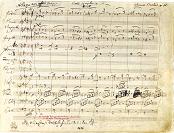 Brahms 4th Symphony manuscript Brahms 4th Symphony manuscript