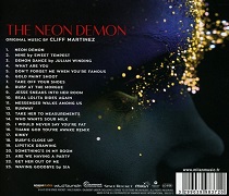 Cliff Martinez: The Neon Demon - album back cover Cliff Martinez: The Neon Demon - album back cover
