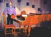 Jeffrey Dane with the Brahms Streicher piano Jeffrey Dane with the Brahms Streicher piano