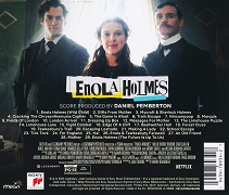 Daniel Pemberton - Enola Holmes - film score album back cover Daniel Pemberton: Enola Holmes - film score album back cover