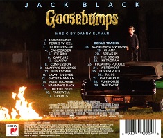 Danny Elfman: Goosebumps - film score soundtrack back cover Danny Elfman: Goosebumps - film score soundtrack back cover