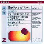 Georges Bizet: The Best of Bizet - double album CD cover Georges Bizet: The Best of Bizet - double album CD cover
