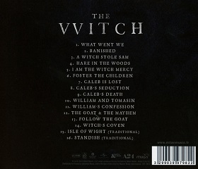Mark Korven: The Witch - film score soundtrack album back cover Mark Korven: The Witch - film score soundtrack album back cover