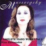 Modest Mussorgsky: Complete Piano Works, Volume 2 played by Nina Kavtaradze - CD album cover Modest Mussorgsky: Complete Piano Works, Volume 2 played by Nina Kavtaradze - CD album cover
