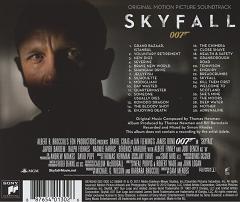 Thomas Newman: Skyfall soundtrack CD back cover Thomas Newman: Skyfall soundtrack CD back cover