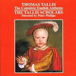 Thomas Tallis - The Complete English Anthems, CD album cover Thomas Tallis - The Complete English Anthems, CD album cover