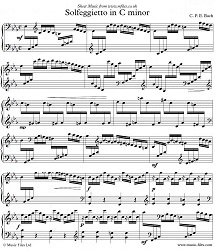 Carl Philipp Emanuel Bach: Solfeggietto Carl Philipp Emanuel Bach: Solfeggietto