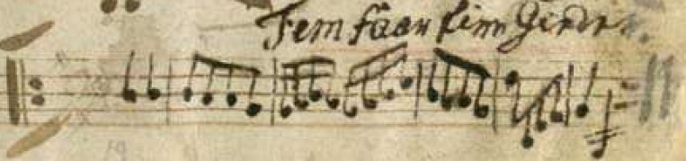 Fem Far Fire Geder - part of original manuscript Fem Far Fire Geder - part of original manuscript