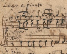 Manuscript of Bach's Organ Arrangement - click to enlarge Manuscript of Bach's Organ Arrangement