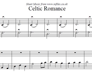 Celtic Romance - sheet music sample Celtic Romance - sheet music sample