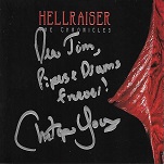 Christopher Young - Hellraiser: The Chronicles (signed CD) - click to enlarge Christopher Young - Hellraiser: The Chronicles - signed CD